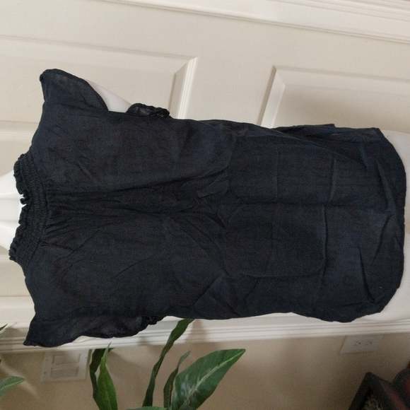 Old Navy Women's Black Cap Sleeve V-Neck Top Size XS - Picture 3 of 7